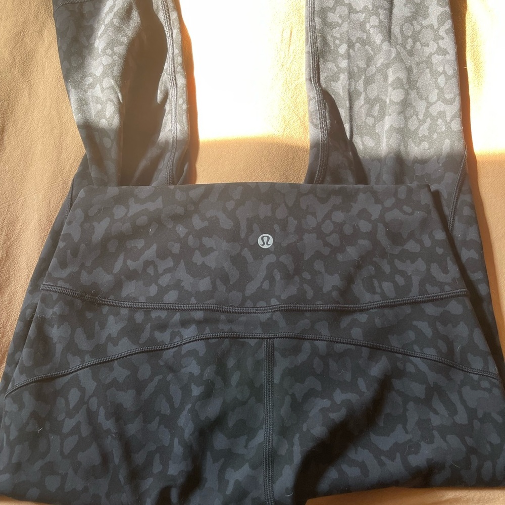 Lululemon Black Gray Camo Leggings